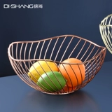 Легкая роскошная тарелка для фруктов из кованого железа, корзина для фруктов, тарелка для фруктов, журнальный столик для домашней гостиной, тарелка для конфет, тарелка для закусок, корзина для хранения, модель интернет-знаменитости