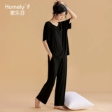 家乐芬 Летняя пижама, тонкие штаны, шелковый комплект, короткий рукав