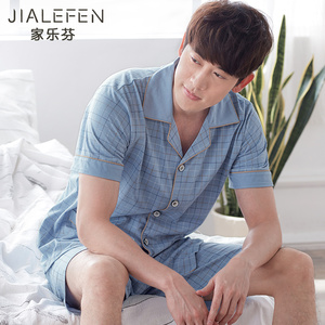 男士夏季纯棉睡衣