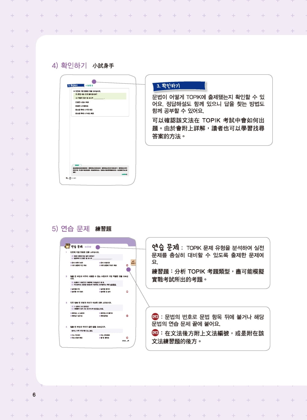 【预售】台版《NEW TOPIK新韩检中必修文法150韩国名校教师团联合编着》文法应考教材学习书籍 - 图3