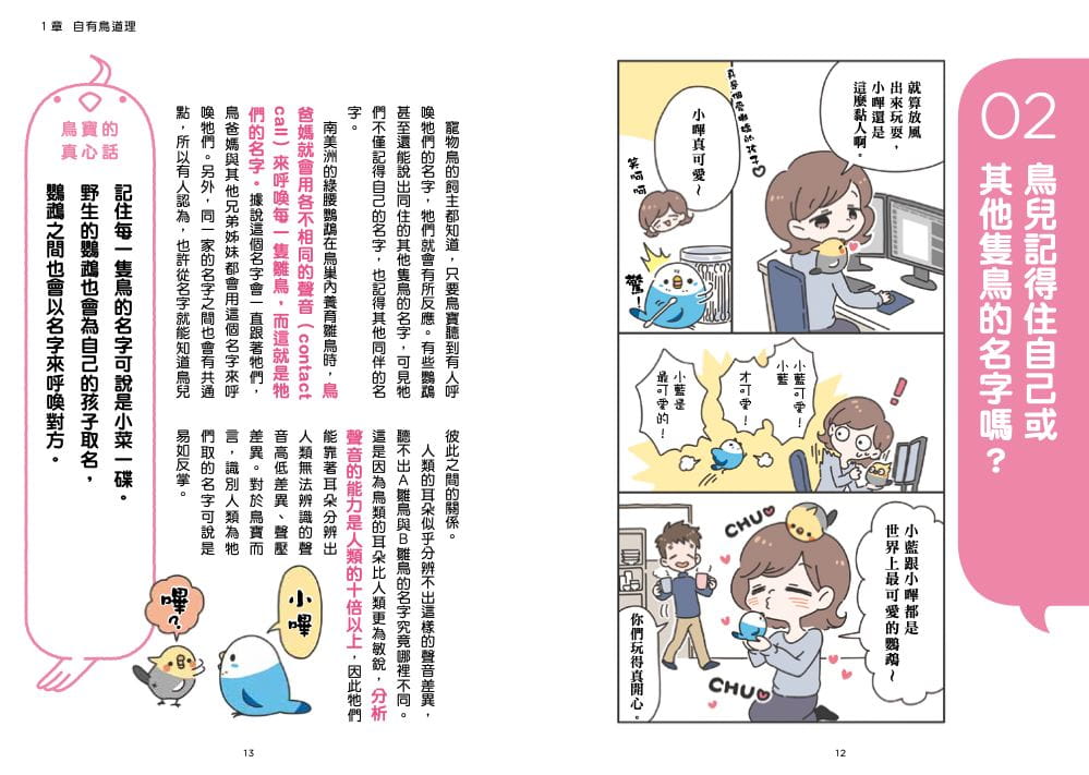【预售】台版 看漫画养宠物鸟 摸透鸟儿的真心话 枫叶社 矶崎哲也 透过温馨可爱的漫画了解鸟心情的100问100答宠物书籍