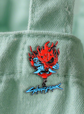Cyberpunk 2077 赛博朋克 2077 幽灵武士金属徽章胸针配饰 Pins