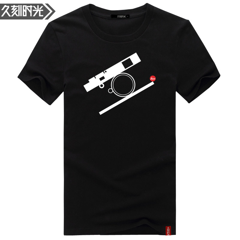 摄影文化衫复古双反胶卷相机打底衫 久刻时光T恤