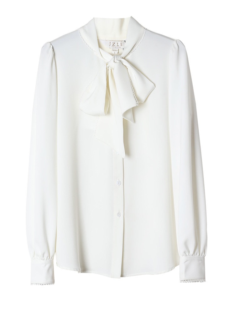 白色女设计感小众2020秋装新款衬衣 珈姿莱尔衬衫