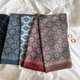 French retro cotton cashew small scarf headband women's neck protection thin small scarf decorative small square scarf turban
