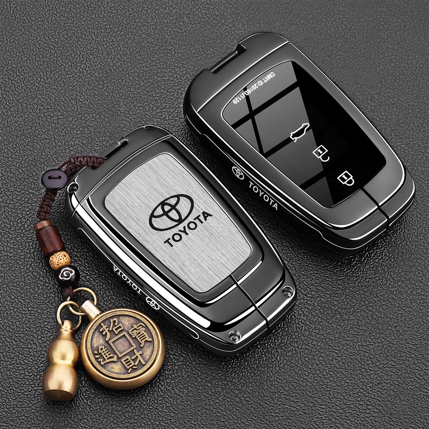 丰田钥匙套26款9九代凯美瑞新亚洲龙汉兰达车专用金属保护壳包扣,淘宝优惠券,粉丝福利购,淘宝优惠卷