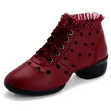 Туфли, танцующая белая обувь, из натуральной кожи, мягкая подошва