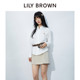 LILY BROWN spring and summer simple and versatile high-waisted silhouette above the knee skirt LWFS251021