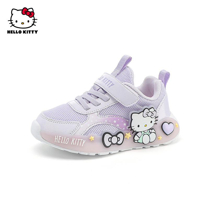 HelloKitty女童运动鞋春季开学童鞋2025新款儿童学步鞋软底宝宝鞋