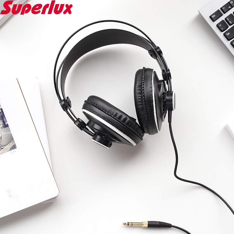 Superlux/舒伯樂 HD-681B HD681 681F咪噠點唱機錄音唱吧機專業半開放式監聽頭戴式發燒HIFI電腦手機通用耳機