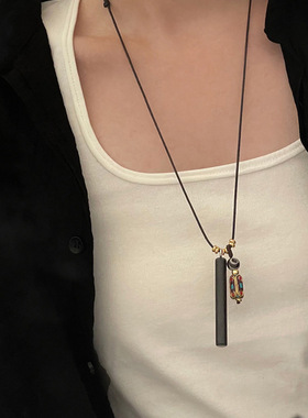 女秋冬季时尚大气吊坠毛衣链长款个性百搭项链衬衣服配饰挂坠挂件