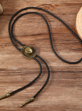 国风男t恤胸前吊坠脖子长项链装饰潮男衣服挂件百搭唐装衬衫