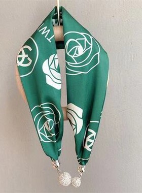 围脖丝巾女韩版百搭护颈装饰品时尚搭配T恤衬衫项链衣服挂件围巾