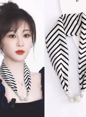 丝巾多功能女百搭时尚