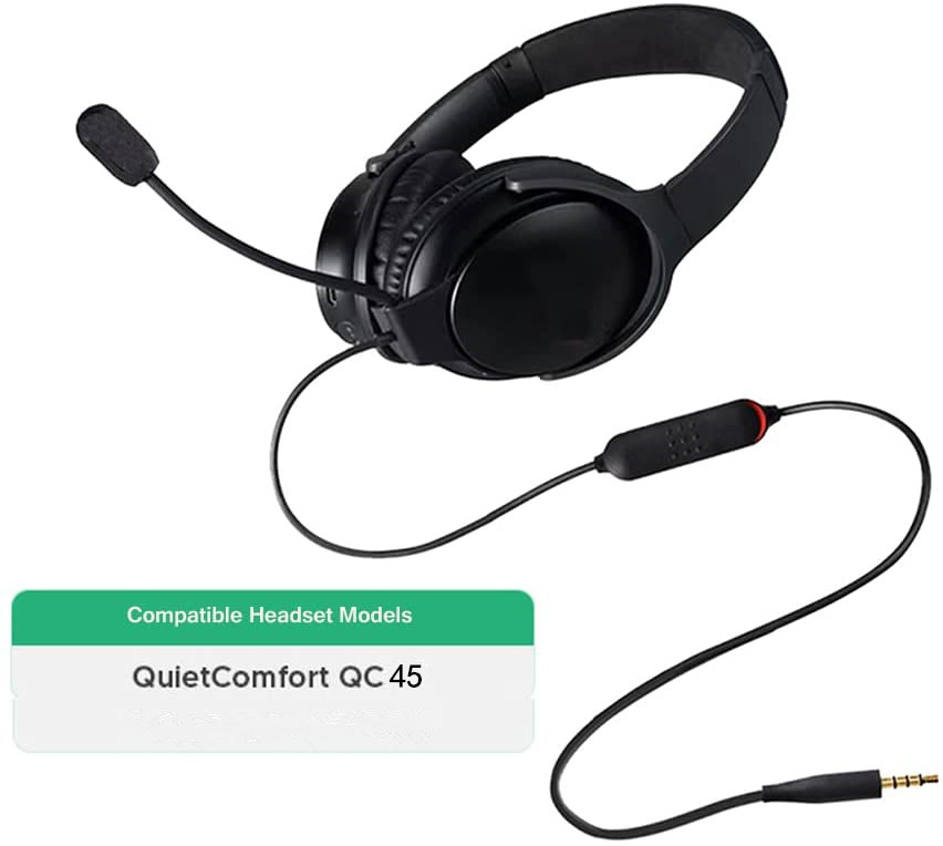 适用于博士BOSE QC25QC35QC45NC700带麦克风电竞游戏版Mic耳机线 - 图1