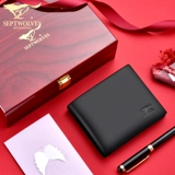 Septwolves, кожаный бумажник, подарочная коробка для друга, упаковка, подарок на день рождения