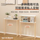 Narrow slit storage rack solid wood legs with slit storage and removable
