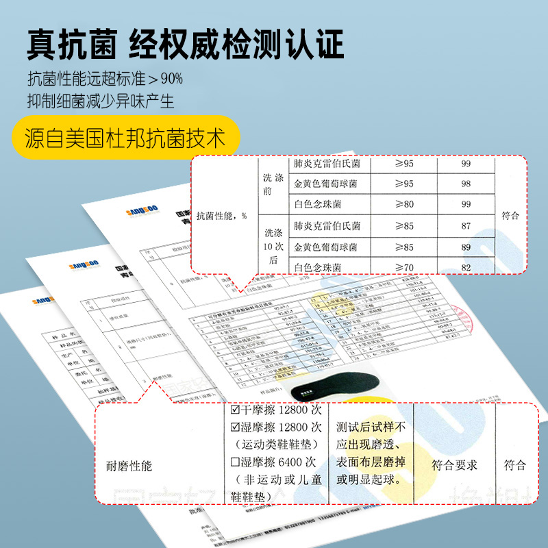 鞋垫男吸汗防臭透气运动减震气垫乳胶超软除臭皮鞋踩屎感女夏季-图0