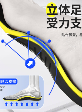 足弓支撑鞋垫足弓矫正脚垫扁平足