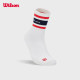Wilson Wilson Unisex ທ່າອ່ຽງຄົນອັບເດດ: Versatile Contrast ສີ Tennis Socks Antibacterial ຖົງຕີນແອວສູງ