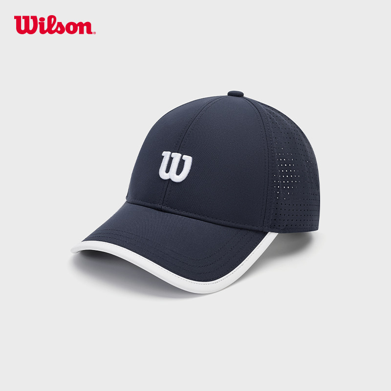 Wilson威尔胜官方经典LOGO运动棒球帽男女同款可调节网球鸭舌帽子,淘宝优惠券,粉丝福利购,淘宝优惠卷