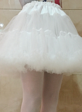 lolita软纱裙撑暴力无骨裙撑衬裙半身裙日常软妹蓬蓬裙cosplay