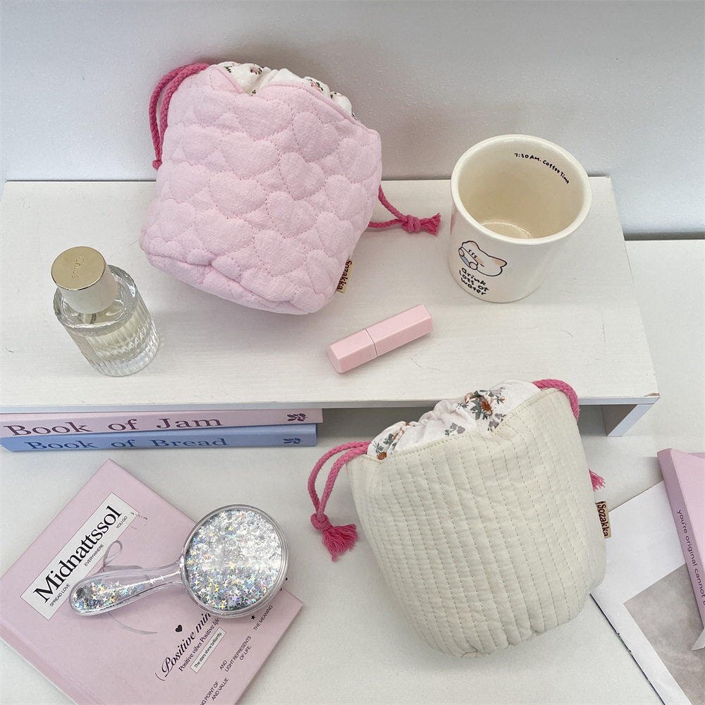 束口收纳袋圆筒化妆品首饰桌面置物篮小篮子耳机杂物整理筐,淘宝优惠券,粉丝福利购,淘宝优惠卷