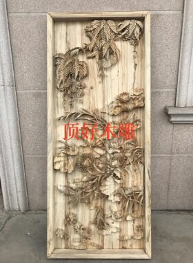 纯手工雕刻吊顶欧式风实木花格