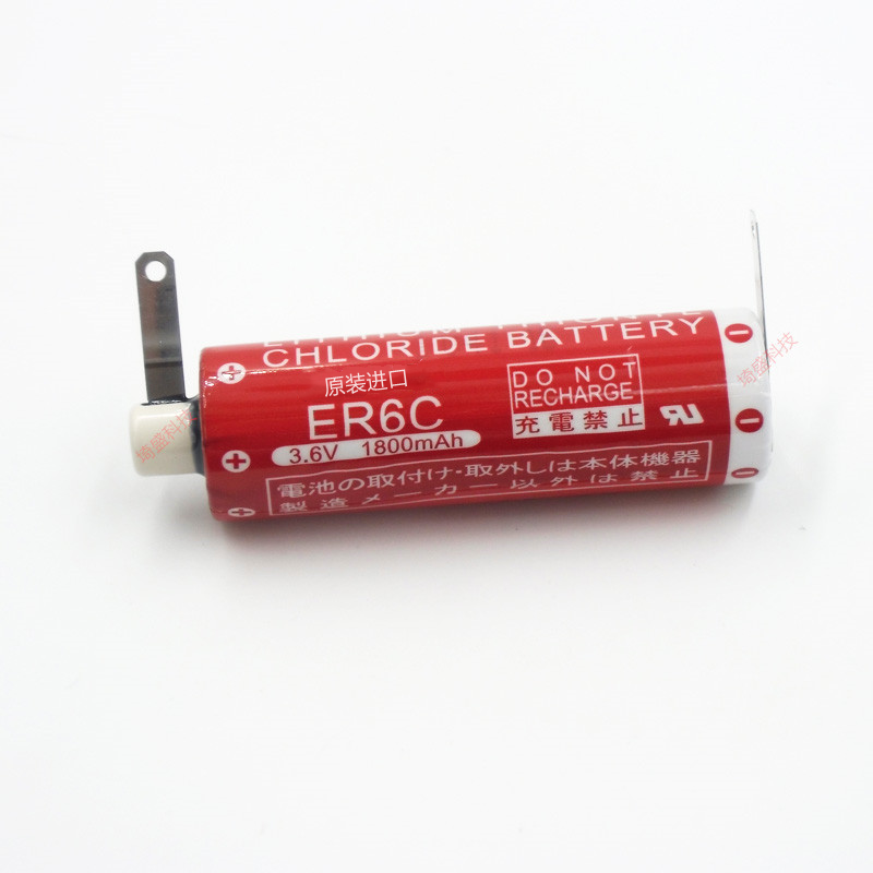 原装进口 LITHIUM BATTERY ER6C 3.6V 1800mah PLC后备锂电池-图0