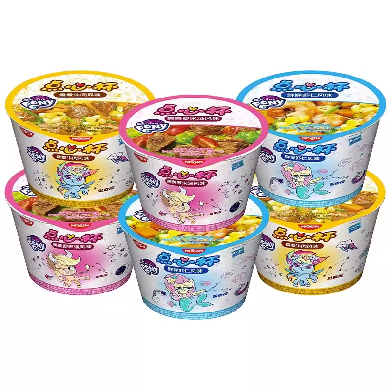 日清儿童面条宝宝点心面小马宝莉点心杯泡面公仔迷你小杯面方便面,淘宝优惠券,粉丝福利购,淘宝优惠卷