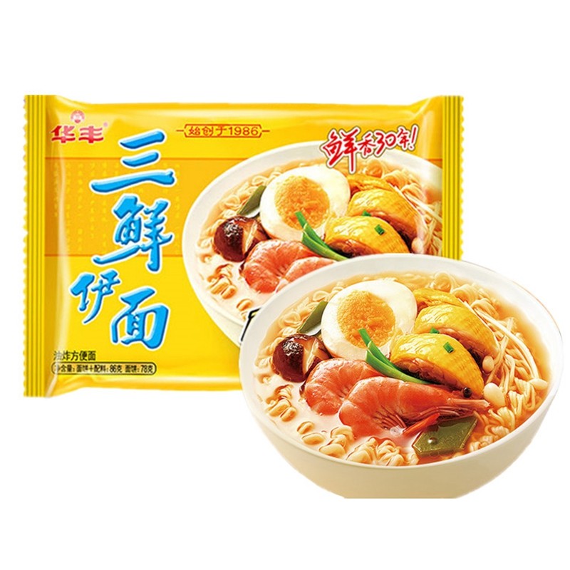 华丰三鲜伊面图片,方便面,78g_大山谷图库