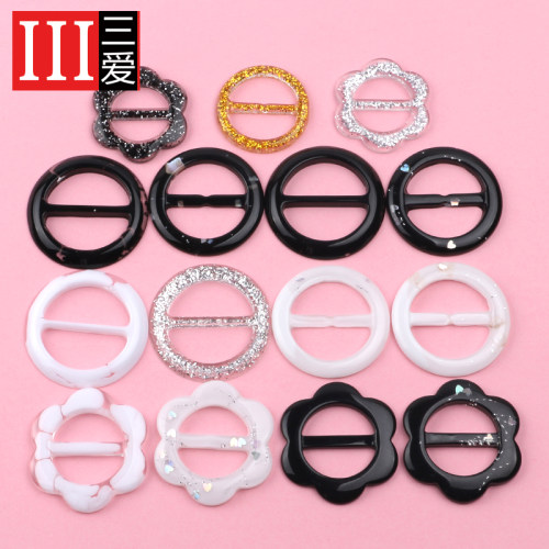 圆形T恤纽扣扣子服装辅料衣角打结扣日字扣衣服扣环腰带钮扣韩版 - 图1