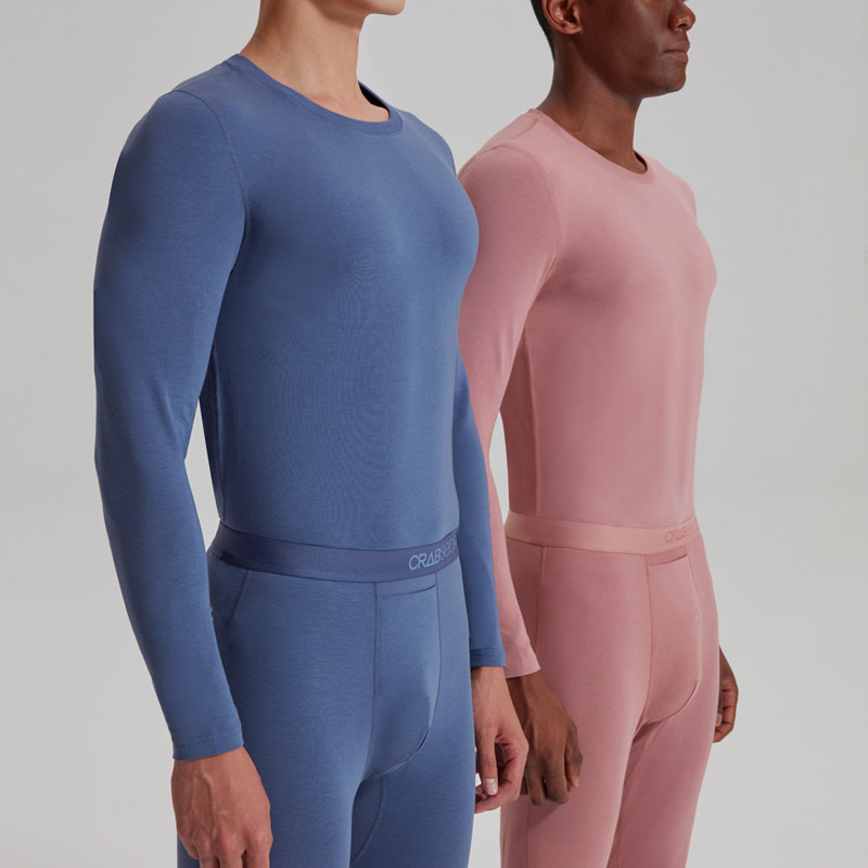 螃蟹秘密男士保暖抗菌打底套装内衣 螃蟹秘密内衣保暖套装