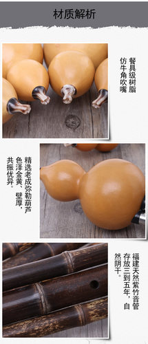 葫芦丝专业演奏型乐器小F/小D/C/降b/A/G/大F/E/降E大D大C大降b调 - 图0