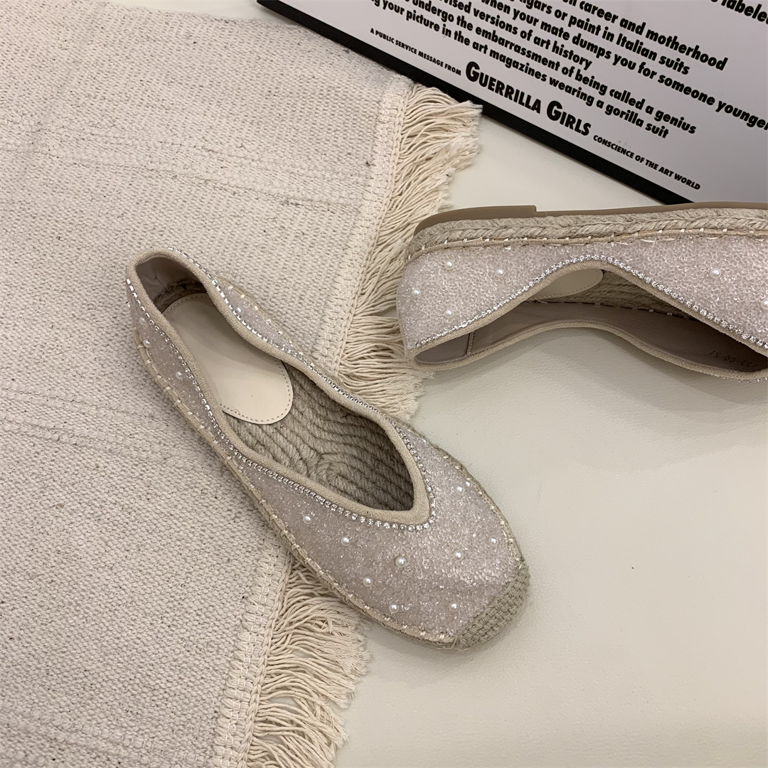 渔夫鞋女2025年秋季新款百搭一脚蹬懒人平底单鞋豆豆鞋子潮ins女,淘宝优惠券,粉丝福利购,淘宝优惠卷