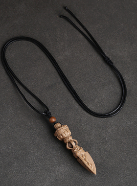 南木匠情侣老山檀三面普巴吊坠