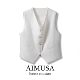 Tencel + linen vest ວັດສະດຸຫນັກຊຸດ