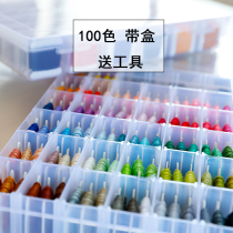 100 color boxed suit embroidered line embroidered line 25 embroidered line cross stitch diy woven colored cotton thread