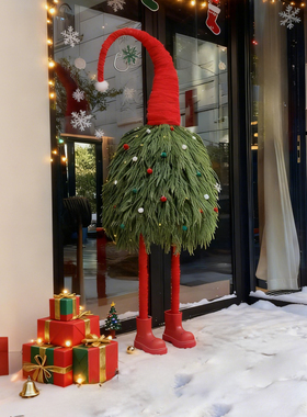 圣诞节日装饰圣诞老人氛围布置