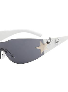 Y2K五角星太阳镜满天星2023新款跨境墨镜个性街拍时尚太阳眼镜潮