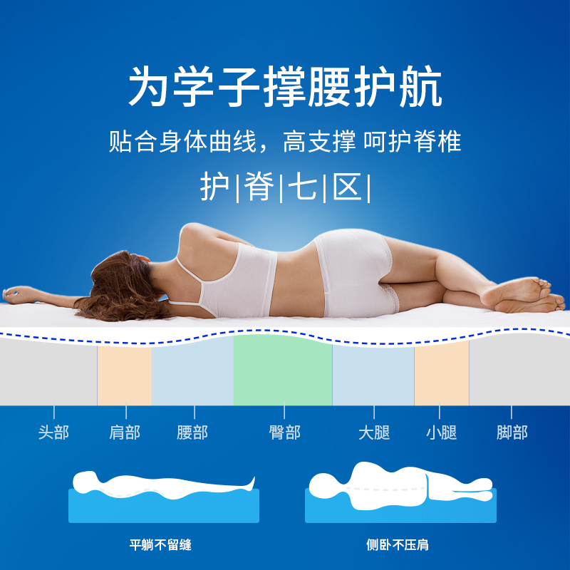 宝珀乳胶床垫学生宿舍专用床垫床褥单人儿童0.9m1.2米软垫可定制 - 图1