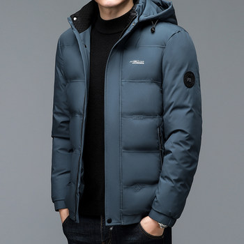 Woodpecker 2023 New Down Jacket Men's Short-middle-aged Pad Clothing Winter Thickened Warm Casual Men's Jacket