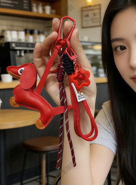 高颜值软萌腊肠狗钥匙扣手机链