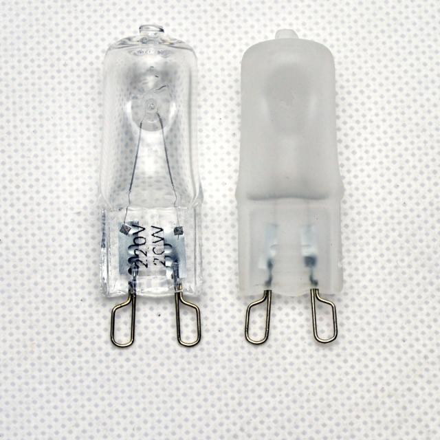 G9卤素灯珠230V20W 25W40W50W60W70W台灯水晶灯透明灯泡暖光 - 图1