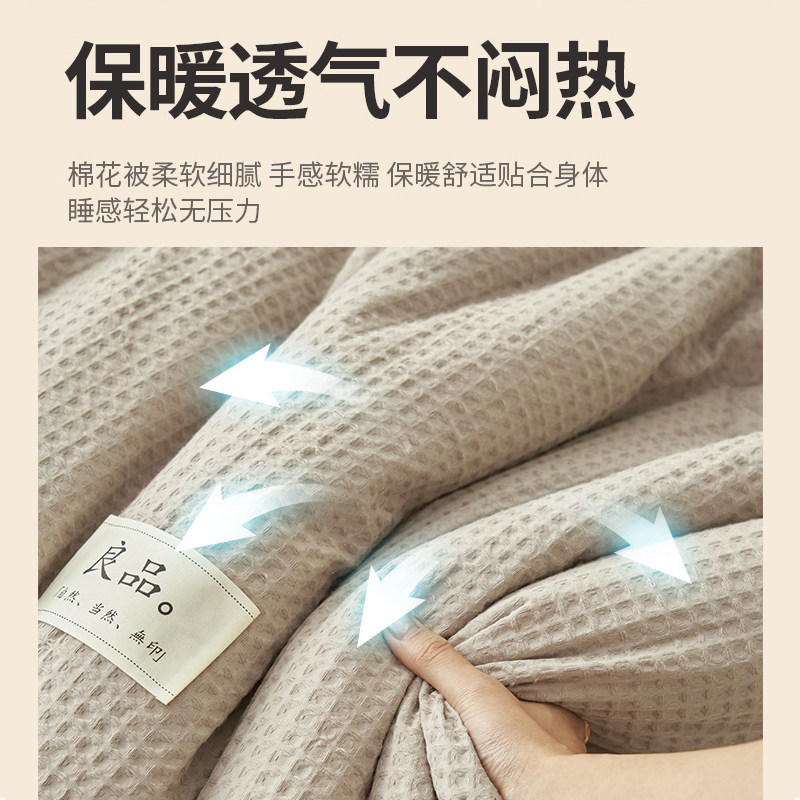 无印良品A类新疆棉花被子被芯秋冬被加厚保暖全棉纯棉学生宿舍,淘宝优惠券,粉丝福利购,淘宝优惠卷
