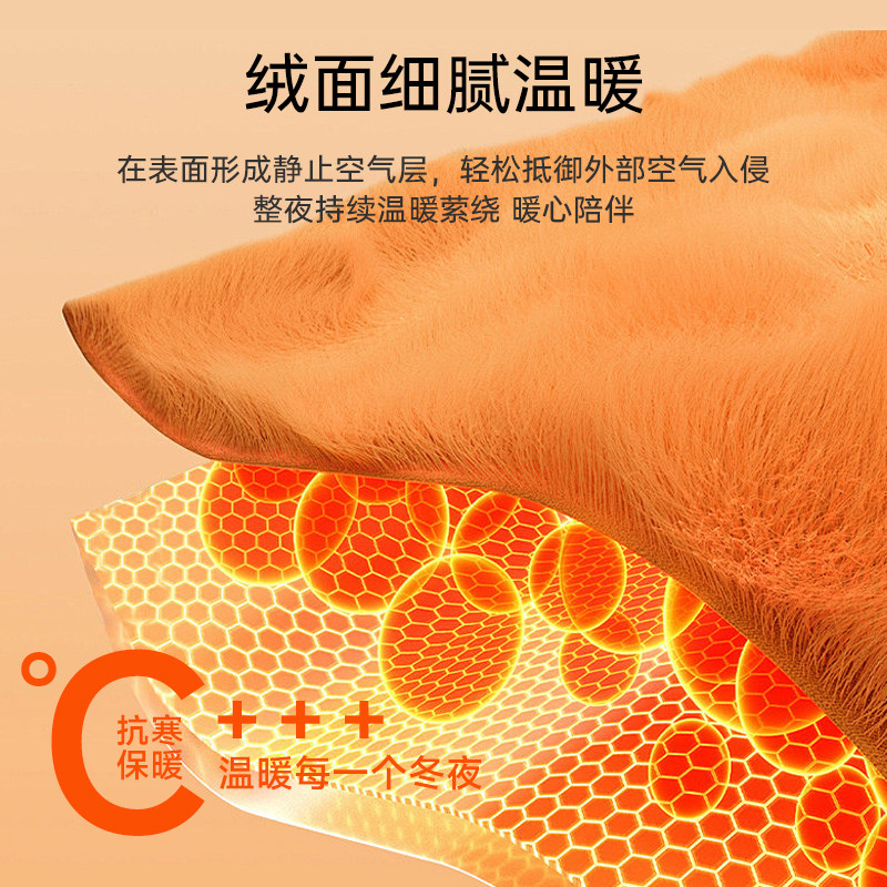 无印良品牛奶绒被套单件秋冬保暖双面加绒加厚毛绒床品保暖被罩,淘宝优惠券,粉丝福利购,淘宝优惠卷