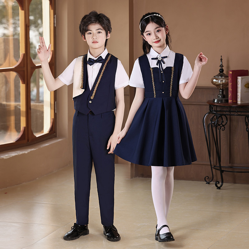 元旦节儿童合唱演出服大合唱表演服毕业班服中小学生合唱服学院风,淘宝优惠券,粉丝福利购,淘宝优惠卷