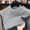 Half turtleneck imitation cashmere warm jacquard sweater/sweater for middle-aged and elderly people