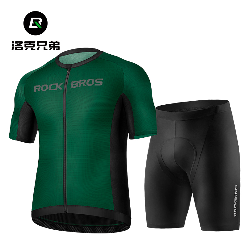 洛克兄弟骑行服套装夏季短袖运动服 rockbros骑行服