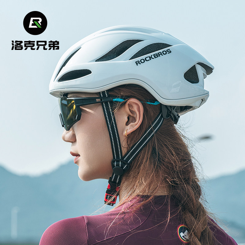 洛克兄弟一体成型公路车骑行头盔 rockbros骑行头盔